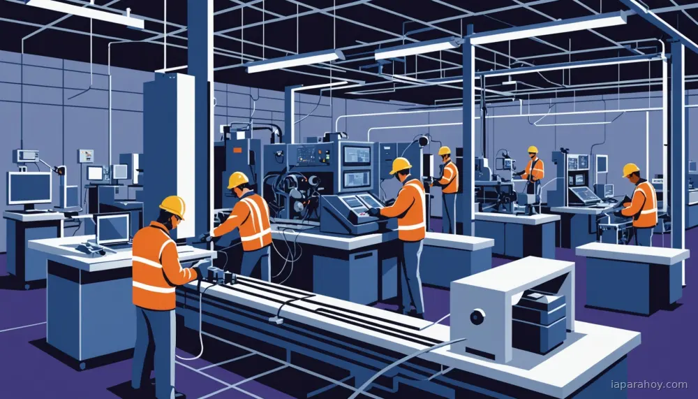 Ilustración generada con IA sobre: Meta invierte 6.000 millones en cables de fibra óptica con Corning para infraestructura de IA