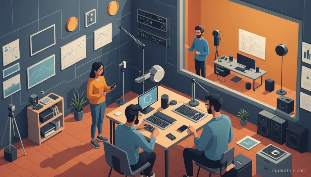 Ilustración generada con IA sobre: Instagram añade traducción y doblaje de reels en cinco idiomas indios con IA de Meta