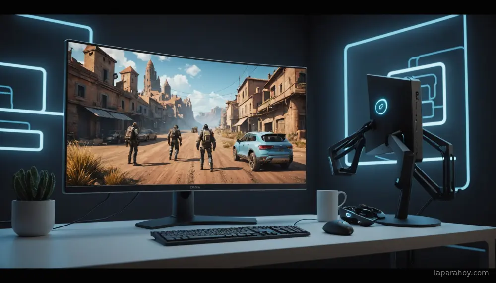 Ilustración generada con IA sobre: NVIDIA anuncia DLSS 4.5 con generación de fotogramas 6X y path tracing a 240Hz