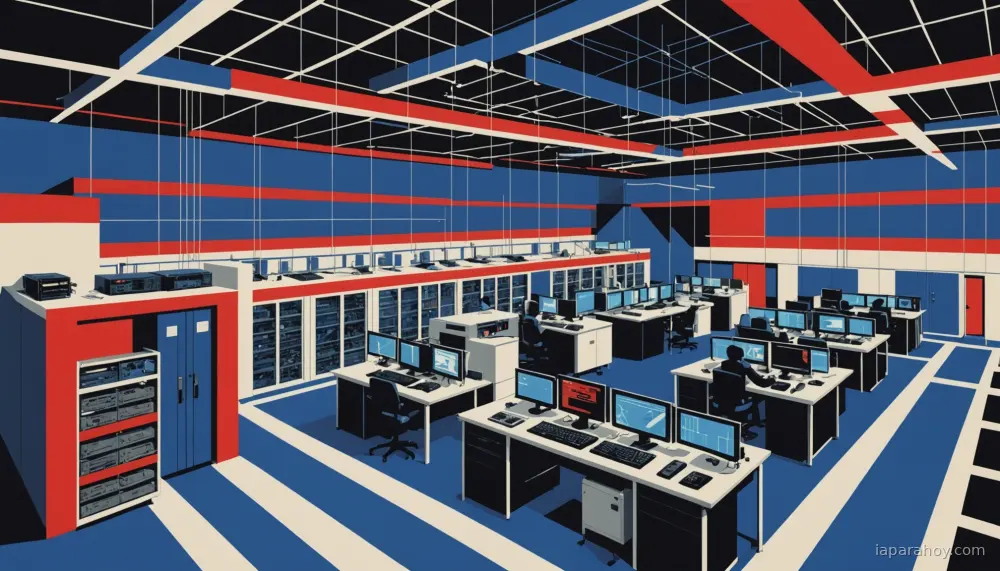 Ilustración generada con IA sobre: Operadores de telecomunicaciones lanzan «redes IA» distribuidas para inferencia en borde