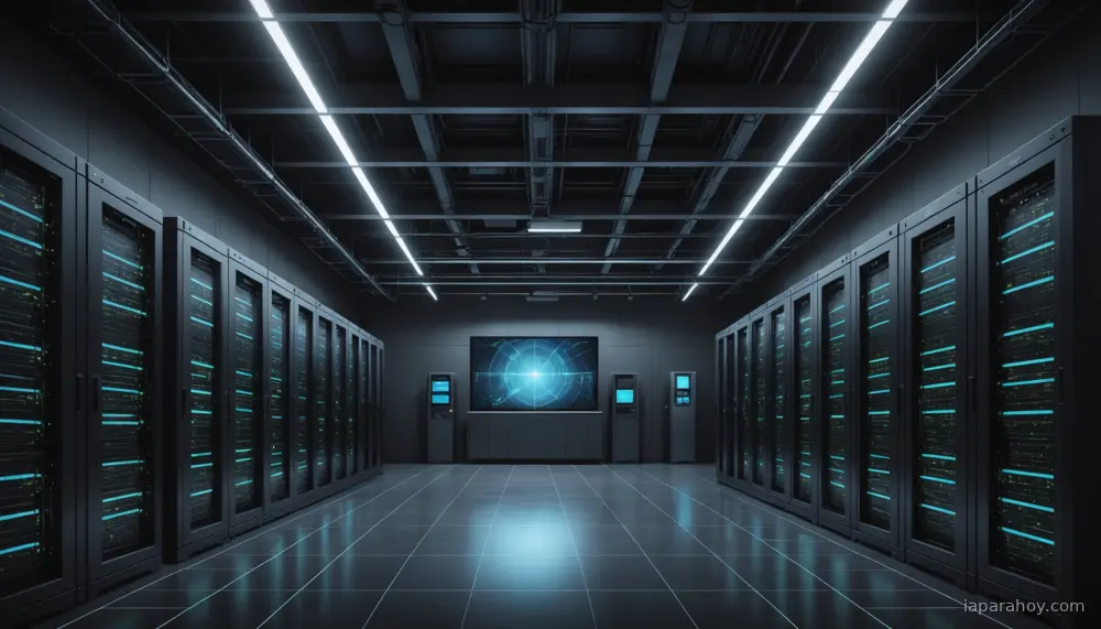Ilustración generada con IA sobre: NVIDIA DSX Air: simulación de fábricas de IA para acelerar despliegues de meses a días