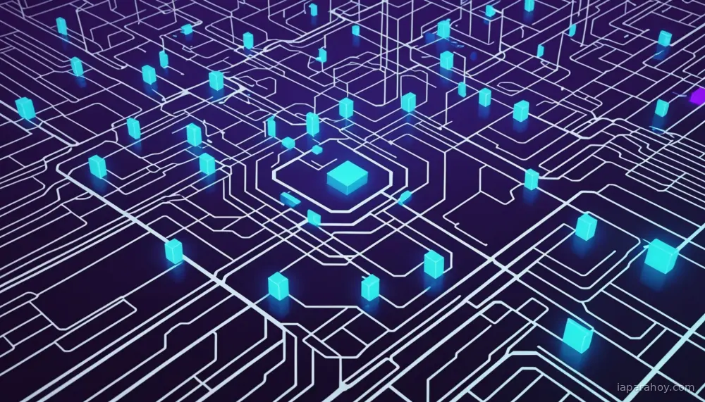 Ilustración generada con IA sobre: NVIDIA lanza Nemotron 3 Super, modelo abierto para agentes IA con 5x más rendimiento