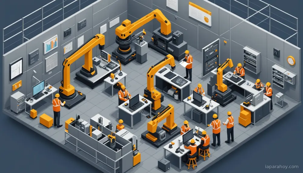 Ilustración generada con IA sobre: Ingenieros de producto adoptan IA con enfoque pragmático y verificación estricta
