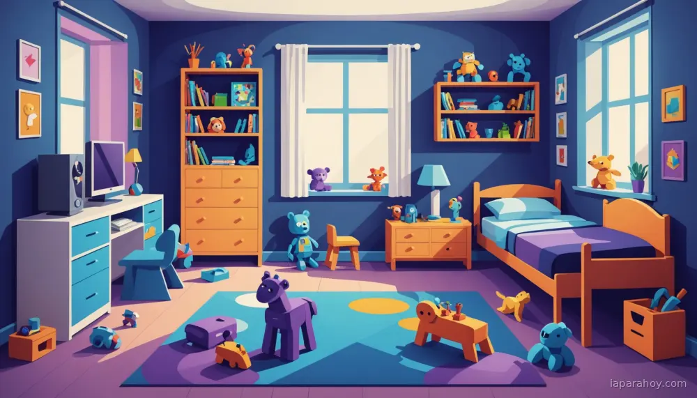Ilustración generada con IA sobre: California propone una prohibición de cuatro años para chatbots de IA en juguetes infantiles