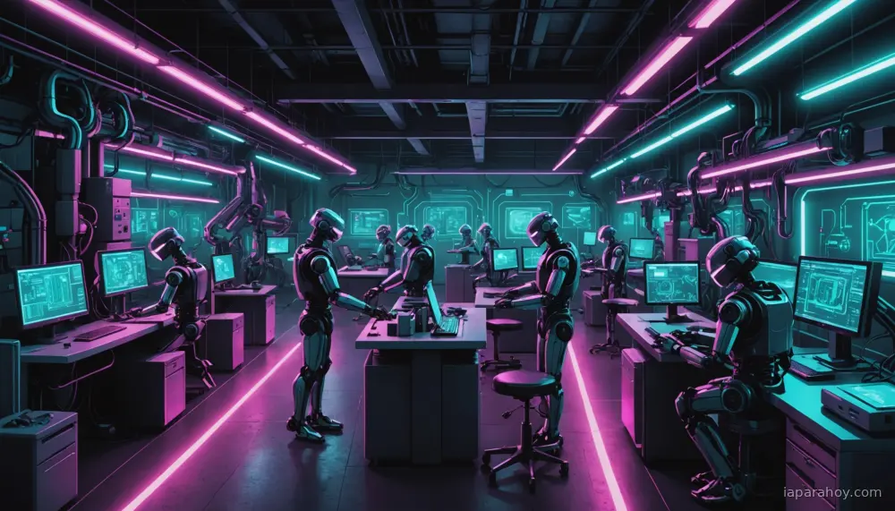 Ilustración generada con IA sobre: Nvidia presenta ecosistema completo de robótica con modelos fundacionales y hardware en CES 2026