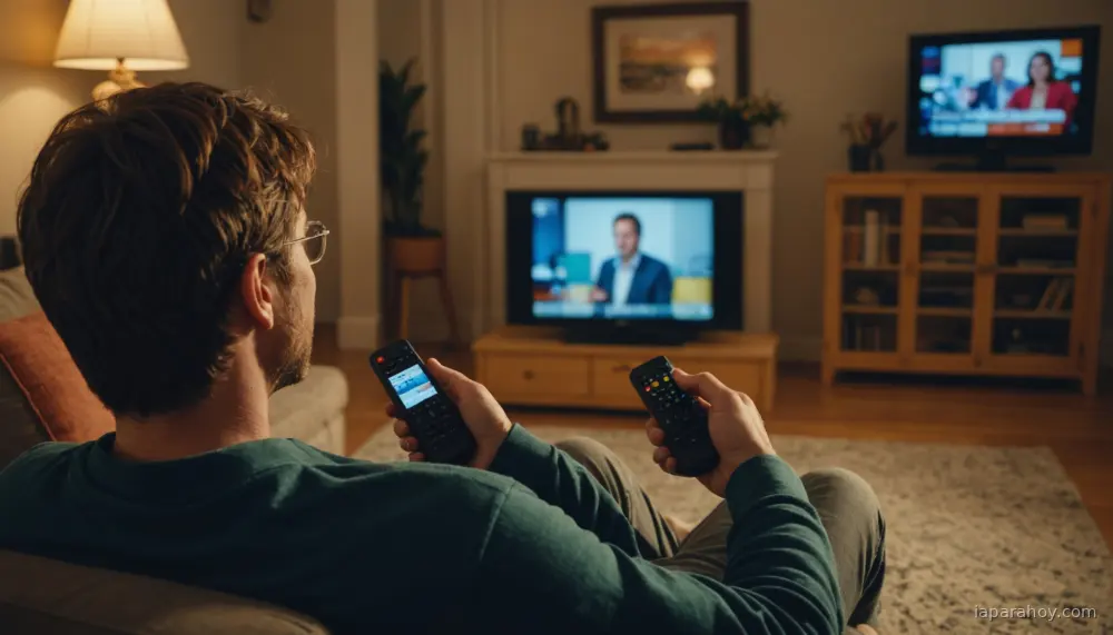 Ilustración generada con IA sobre: Google amplia Gemini en Google TV con búsqueda de contenido y control por voz