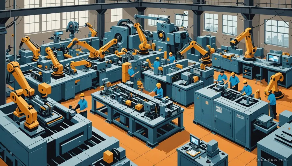 Ilustración generada con IA sobre: CES 2026: robotística y IA física dominan el evento tecnológico mundial