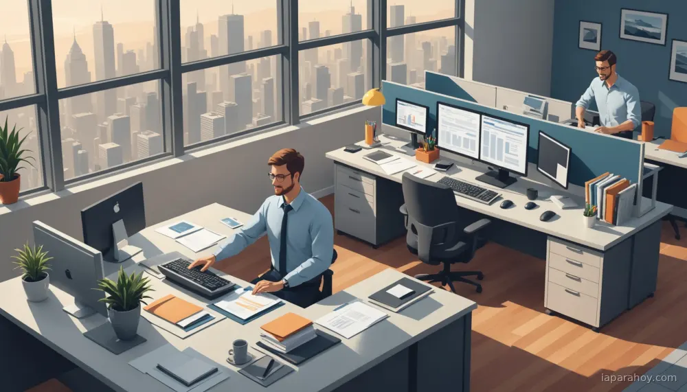 Ilustración generada con IA sobre: Anthropic lanza Cowork: herramienta de agente IA simplificada para usuarios no técnicos