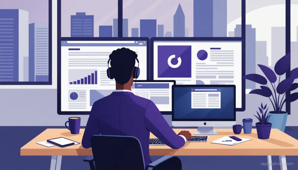 Ilustración generada con IA sobre: Apple se asocia con Google para potenciar Siri mediante modelos Gemini