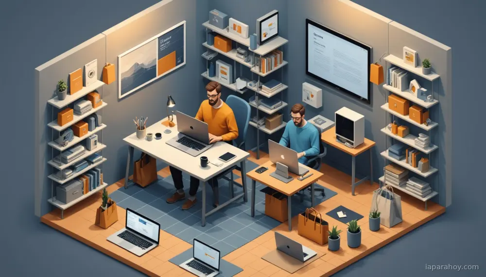 Ilustración generada con IA sobre: Google anuncia protocolo abierto para compras con agentes de IA