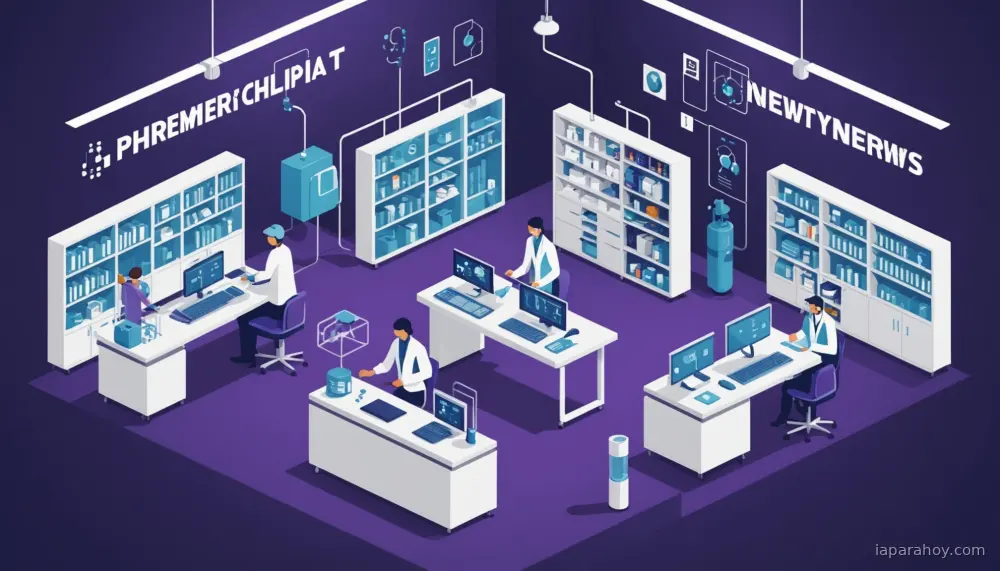 Ilustración generada con IA sobre: Chai Discovery cierra serie B de $130M y firma alianza con Eli Lilly para IA en descubrimiento farmacológico