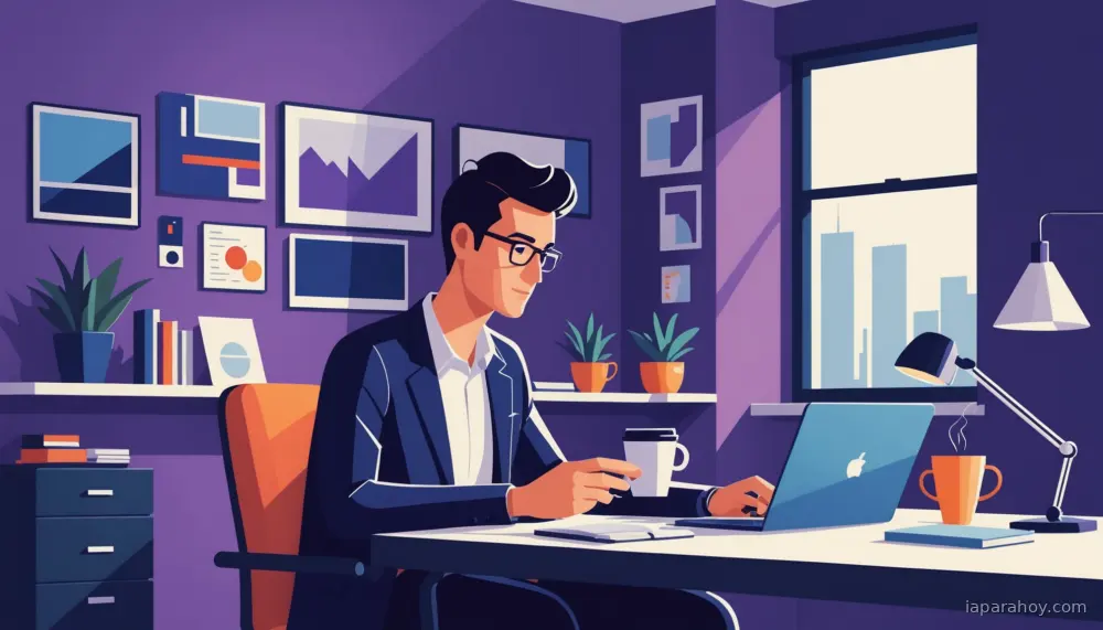 Ilustración generada con IA sobre: Gastos en apps móviles superan a juegos en 2025, impulsados por adopción de IA