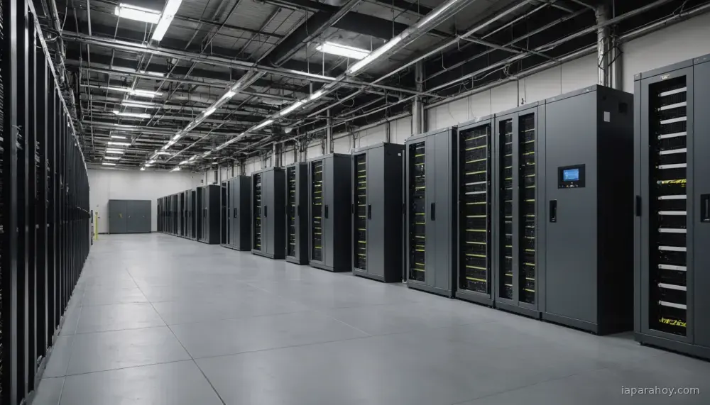 Ilustración generada con IA sobre: Ulanqab, la ciudad china que concentra el 86% de sus centros de datos para entrenar modelos de IA