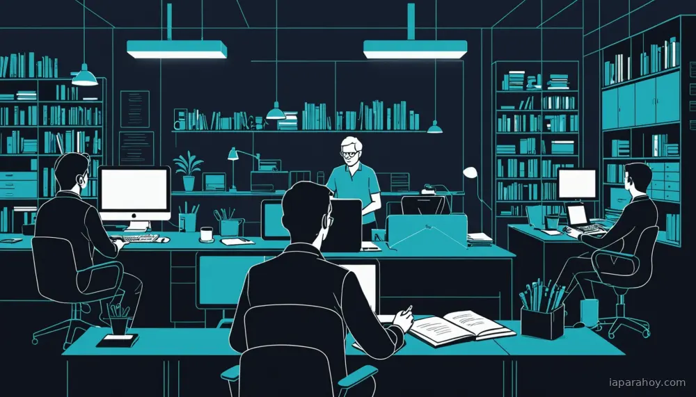 Ilustración generada con IA sobre: Gemini alcanza 750 millones de usuarios activos mensuales, desafiando a ChatGPT