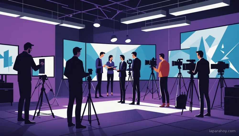 Ilustración generada con IA sobre: Amazon MGM Studios inicia pruebas beta de herramientas de IA para cine y televisión en marzo