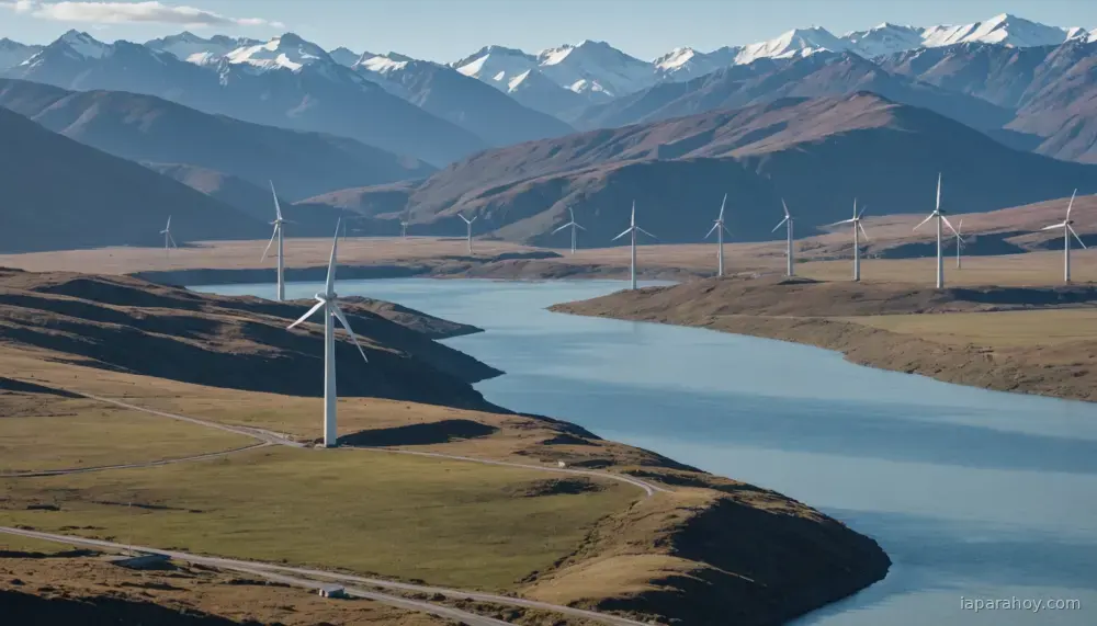 Ilustración generada con IA sobre: Patagonia argentina se perfila como destino para grandes centros de datos de IA