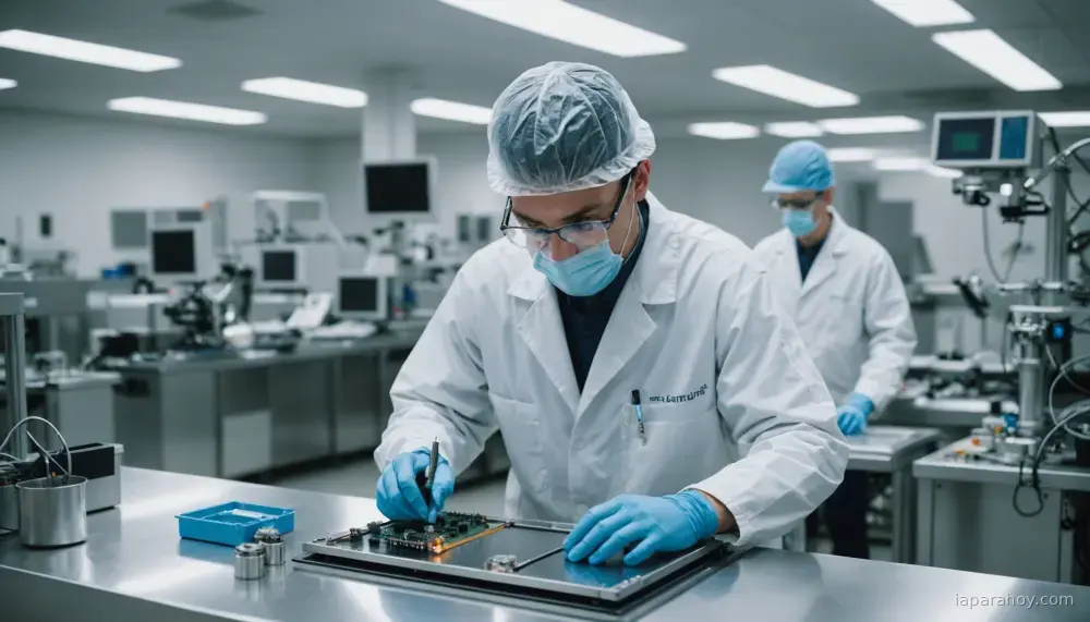Ilustración generada con IA sobre: Broadcom duplica ingresos con semiconductores para IA, pero Wall Street cuestiona su valoración