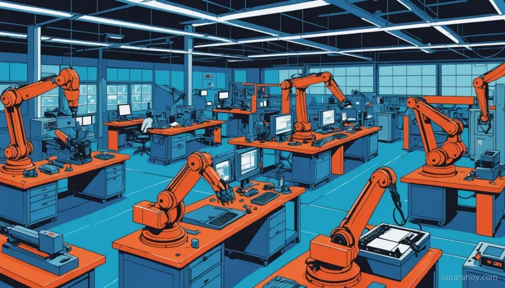Ilustración generada con IA sobre: Las 25 startups de robótica e IA física más prometedoras de 2026 según inversores