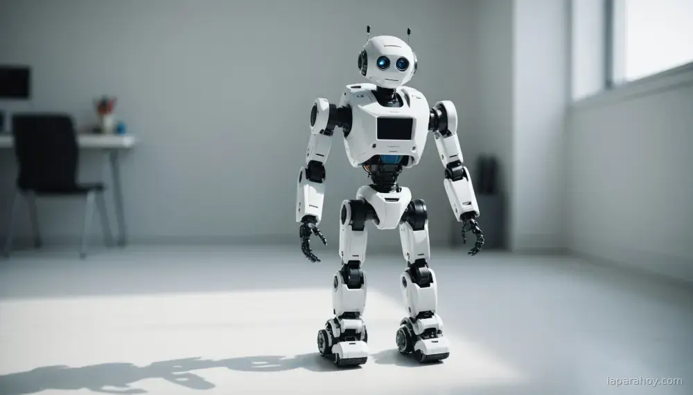 Ilustración generada con IA sobre: Pollen Robotics presenta Microduck, robot educativo de IA por 399 dólares