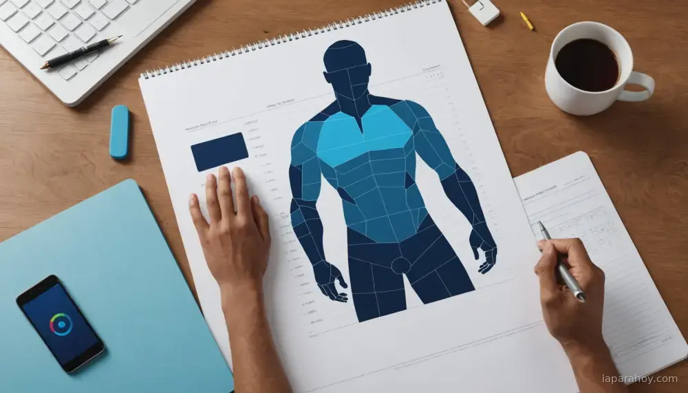 Ilustración generada con IA sobre: Google desarrolla PhotoScan, herramienta de IA para estimar grasa corporal desde fotos del móvil