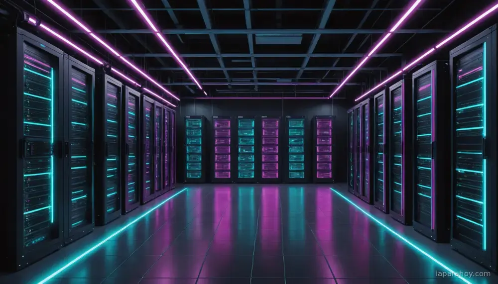 Ilustración generada con IA sobre: China inaugura el mayor centro de datos de IA del mundo con capacidad para un millón de aceleradores