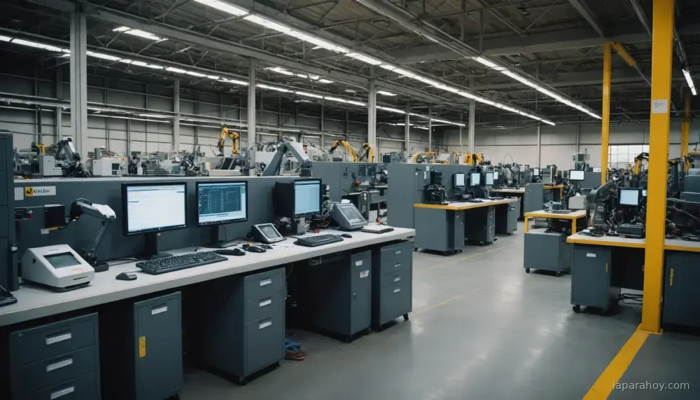 Ilustración generada con IA sobre: Seat intensifica la adopción de IA en producción, logística y compras
