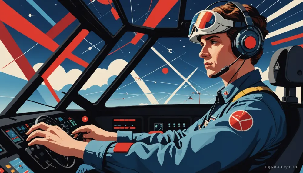Ilustración generada con IA sobre: Países Bajos usa IA para monitorear actividad cerebral de pilotos de combate