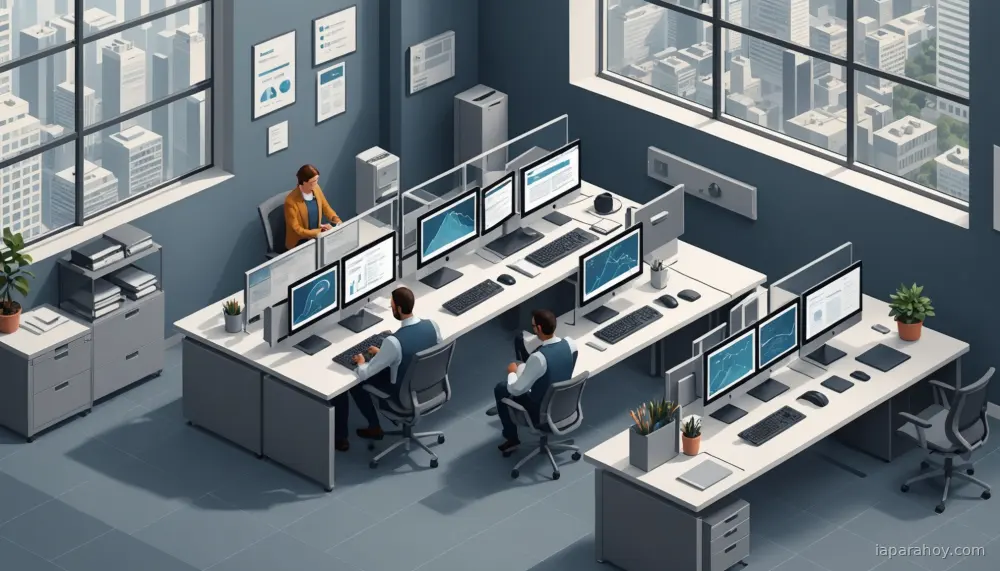 Ilustración generada con IA sobre: REPINDEX.AI: plataforma española que monitoriza reputación corporativa con IA