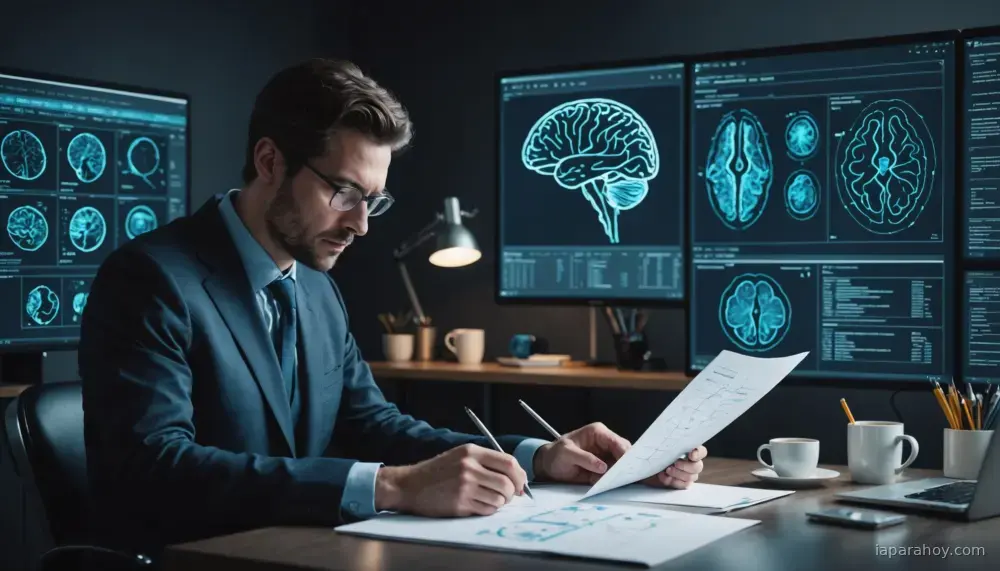 Ilustración generada con IA sobre: Neurocientífico cuestiona claims de conciencia en Claude: mecanismos similares no prueban experiencia