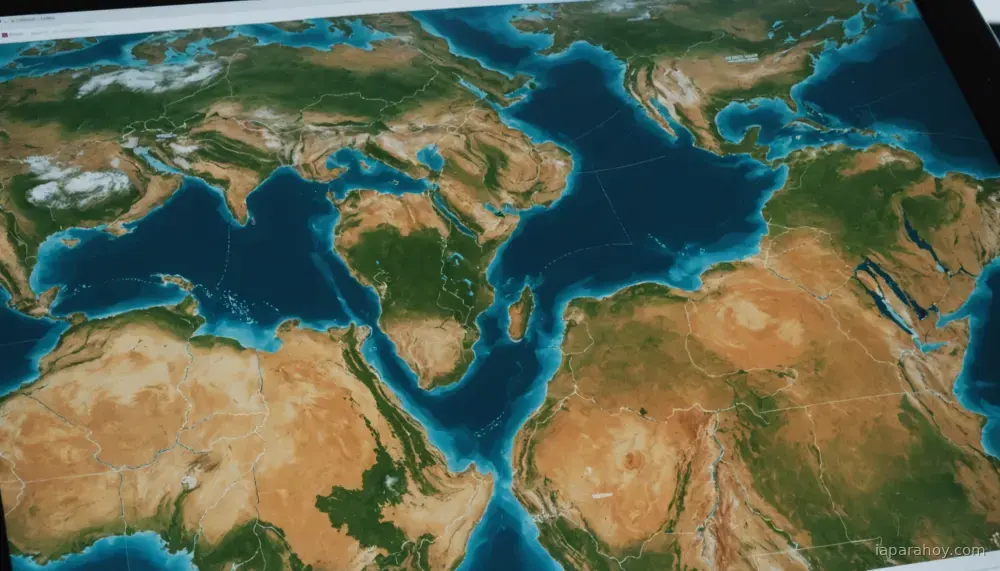 Ilustración generada con IA sobre: Google presenta el Planetary Prediction Engine, IA autónoma para modelado geoespacial global