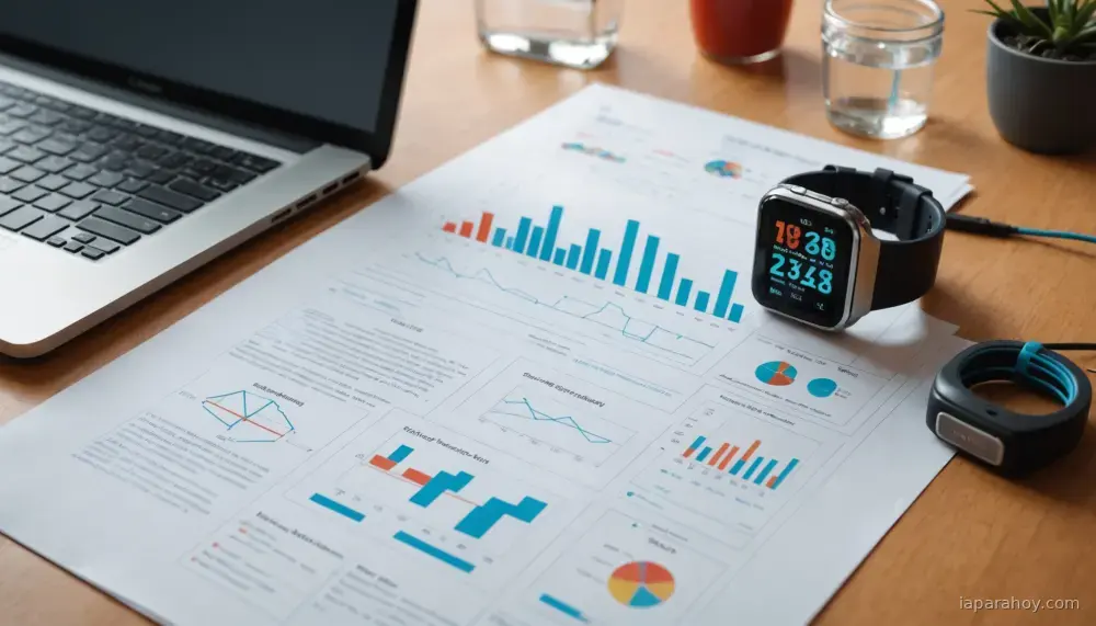 Ilustración generada con IA sobre: Google Research presenta sistema multiagente para descubrir biomarcadores en datos de wearables