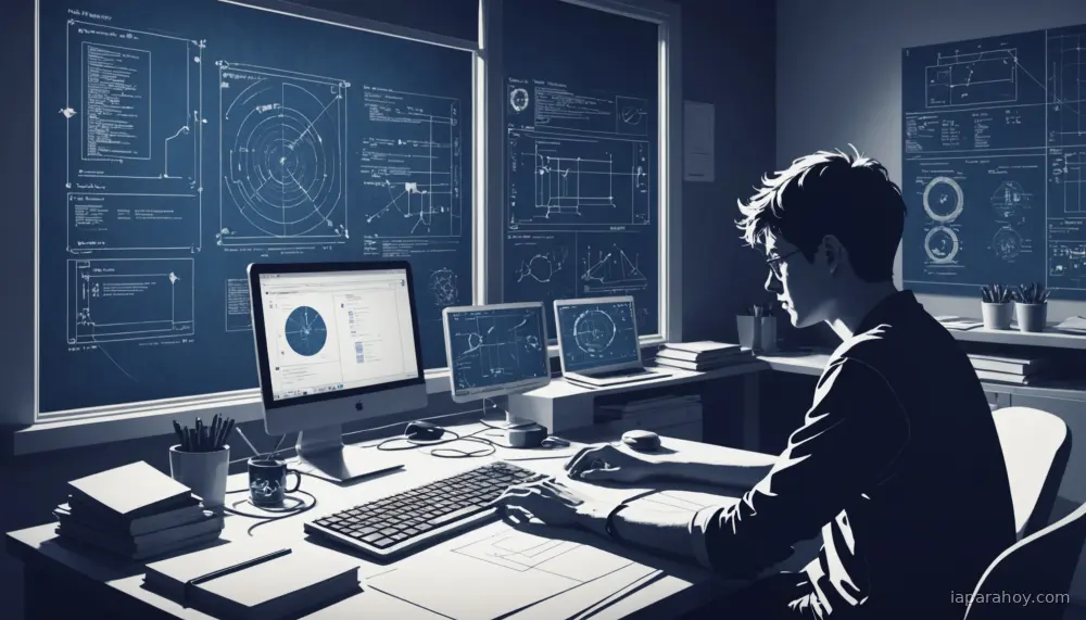 Ilustración generada con IA sobre: Google Research presenta Vantage, herramienta de IA para evaluar competencias del futuro