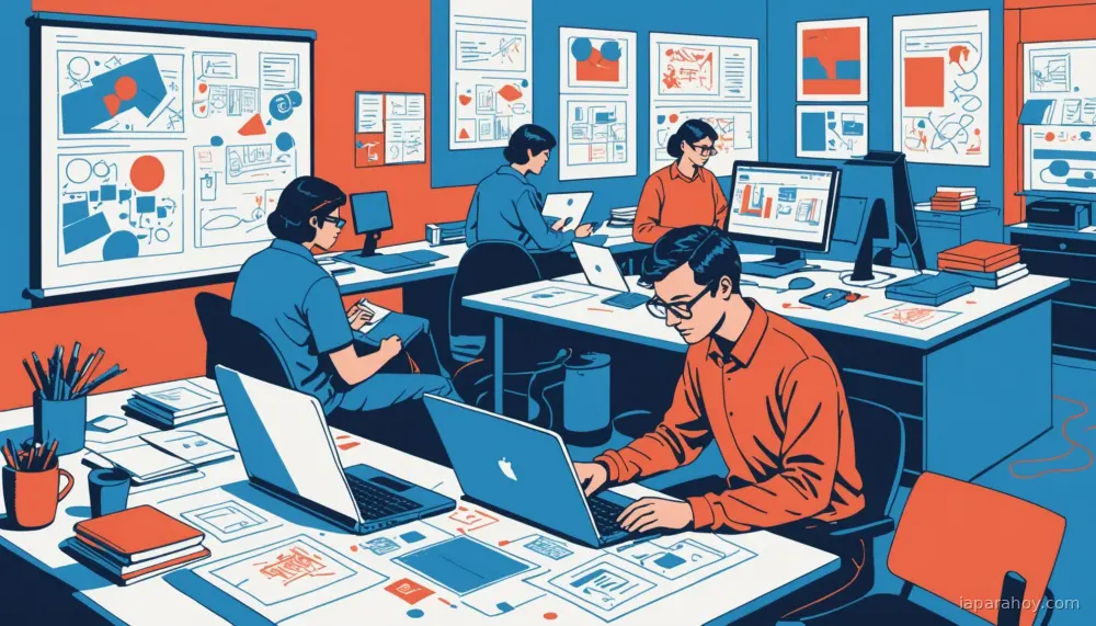 Ilustración generada con IA sobre: Google presenta DialogLab, herramienta para diseñar conversaciones dinámicas entre múltiples personas e IA