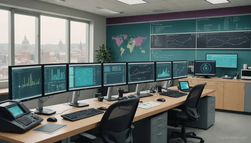 Ilustración generada con IA sobre: Microsoft Research presenta Echoverse, entornos sintéticos para entrenar agentes de uso de computadora