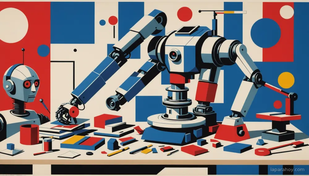 Ilustración generada con IA sobre: Microsoft presenta GroundedPlanBench para mejorar la planificación de robots con modelos de visión y lenguaje