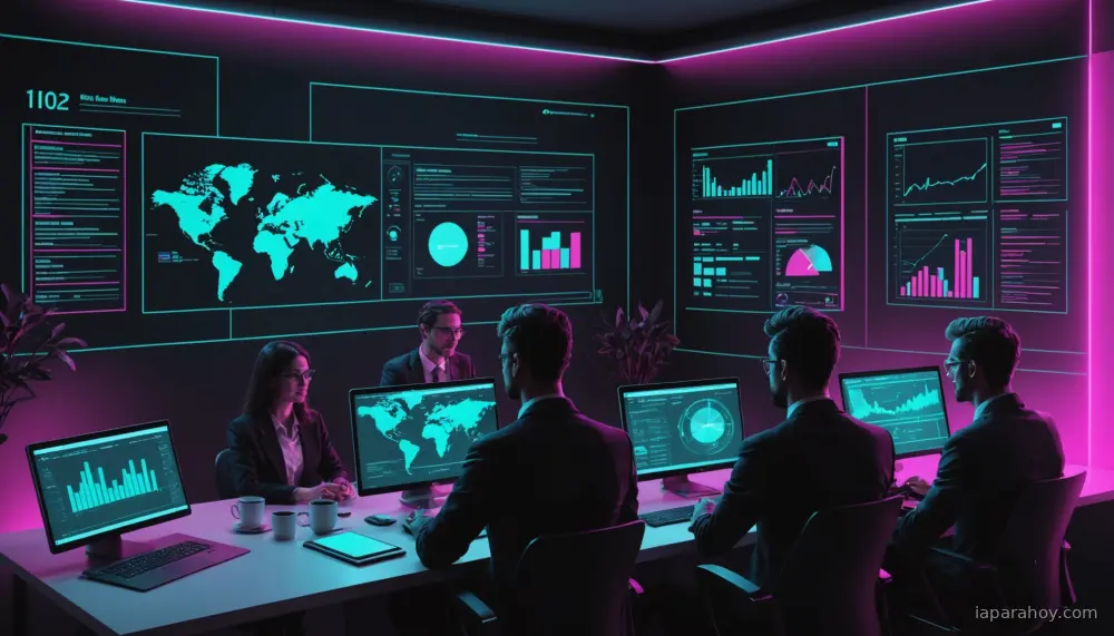 Ilustración generada con IA sobre: Microsoft lanza Data Formulator 0.7, sistema de análisis de datos con agentes IA
