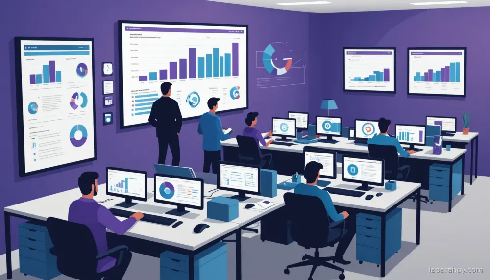 Ilustración generada con IA sobre: Thomson Reuters automatiza operaciones con agentes IA en Amazon Bedrock