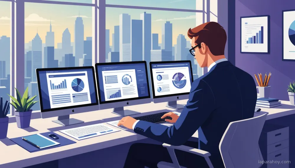 Ilustración generada con IA sobre: AWS lanza solución de reportes empresariales con IA generativa en Bedrock