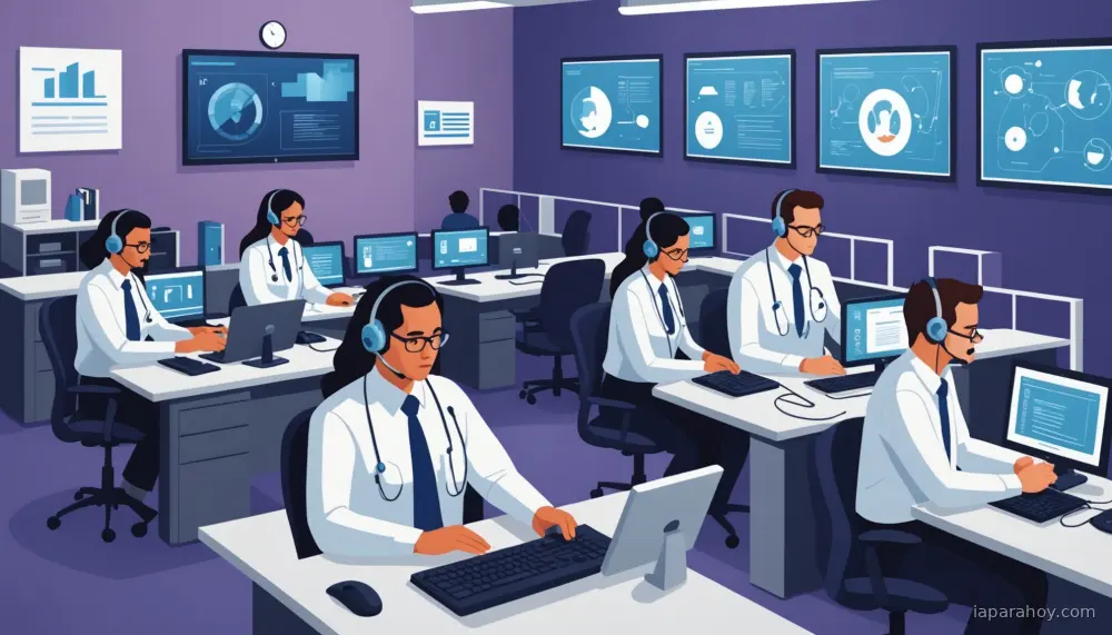 Ilustración generada con IA sobre: Clarus Care implementa asistente conversacional de IA para contactos sanitarios con Amazon Bedrock