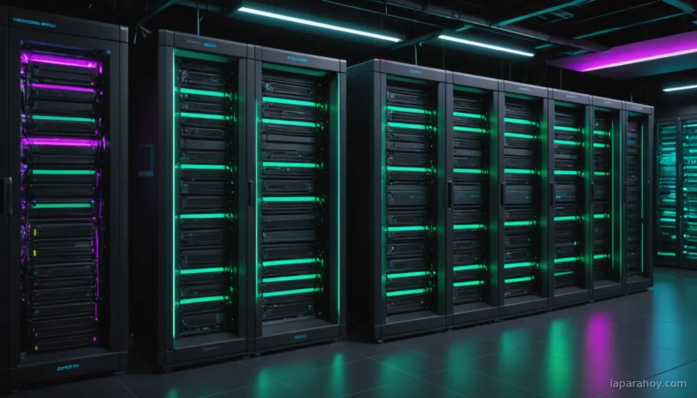 Ilustración generada con IA sobre: AWS mejora el contenedor LMI con caché inteligente para inferencia de contextos extensos