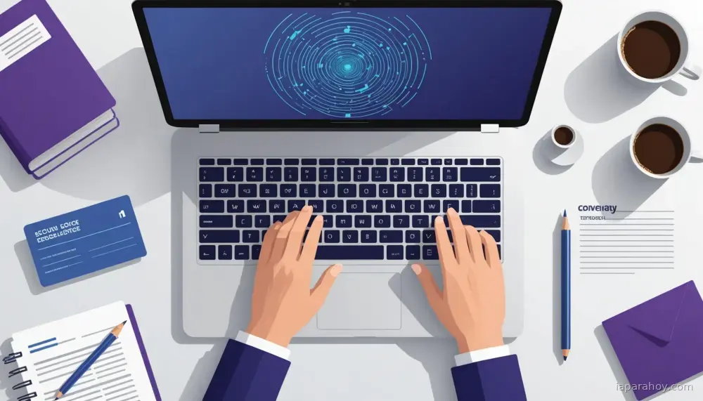 Ilustración generada con IA sobre: 1Password integra Claude para automatizar acceso a servicios con contraseñas almacenadas