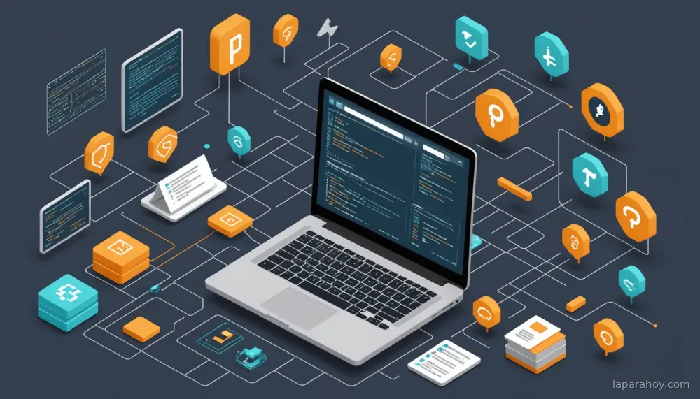 Ilustración generada con IA sobre: AWS presenta ToolSimulator para pruebas seguras de agentes IA con herramientas externas