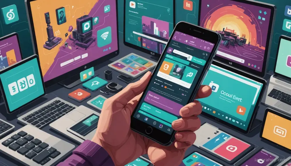 Ilustración generada con IA sobre: Millones de vídeos falsos de GTA 6 hechos con IA inundan redes sociales