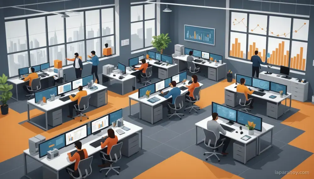 Ilustración generada con IA sobre: AWS lanza Context, servicio de grafos de conocimiento para agentes IA en empresas