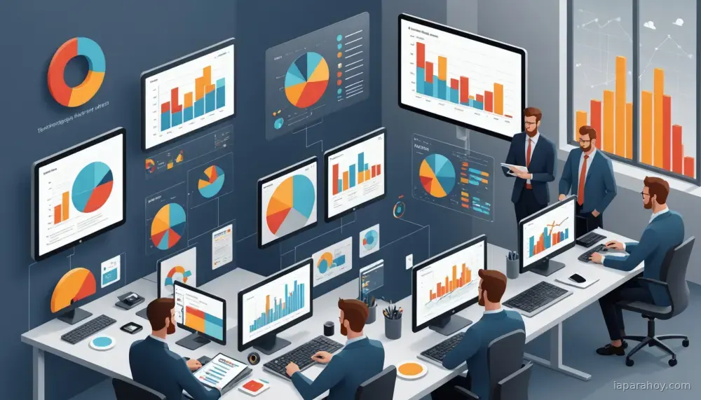 Ilustración generada con IA sobre: Amazon QuickSight amplía Topics a múltiples datasets con consultas generadas por IA
