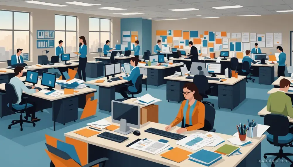 Ilustración generada con IA sobre: AWS mejora automatización empresarial con gestión de casos en Amazon Quick Automate