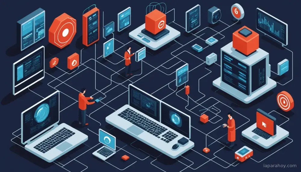 Ilustración generada con IA sobre: AWS lanza compresión de conocimiento consciente de tareas para RAG empresarial