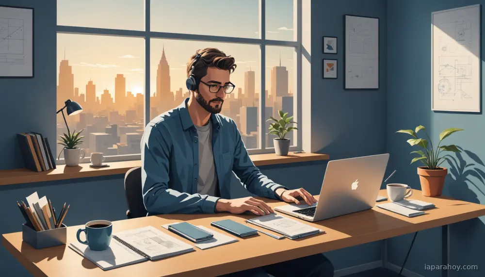 Ilustración generada con IA sobre: Los agentes de código reactivan la programación entre exempleados que dejaron de codificar