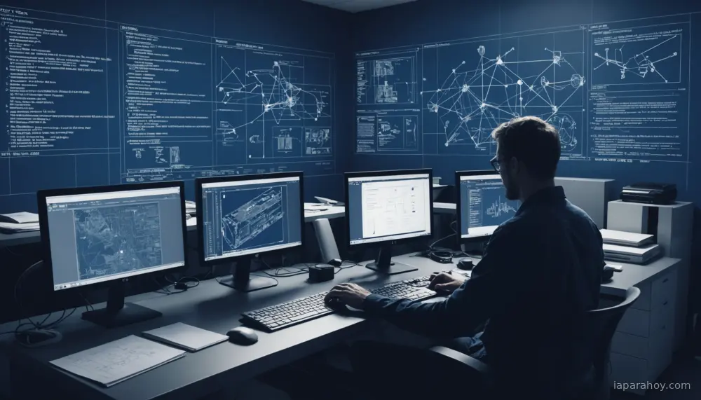 Ilustración generada con IA sobre: Agentes de IA: modelos pequeños con CLI superan a grandes modelos con API pura