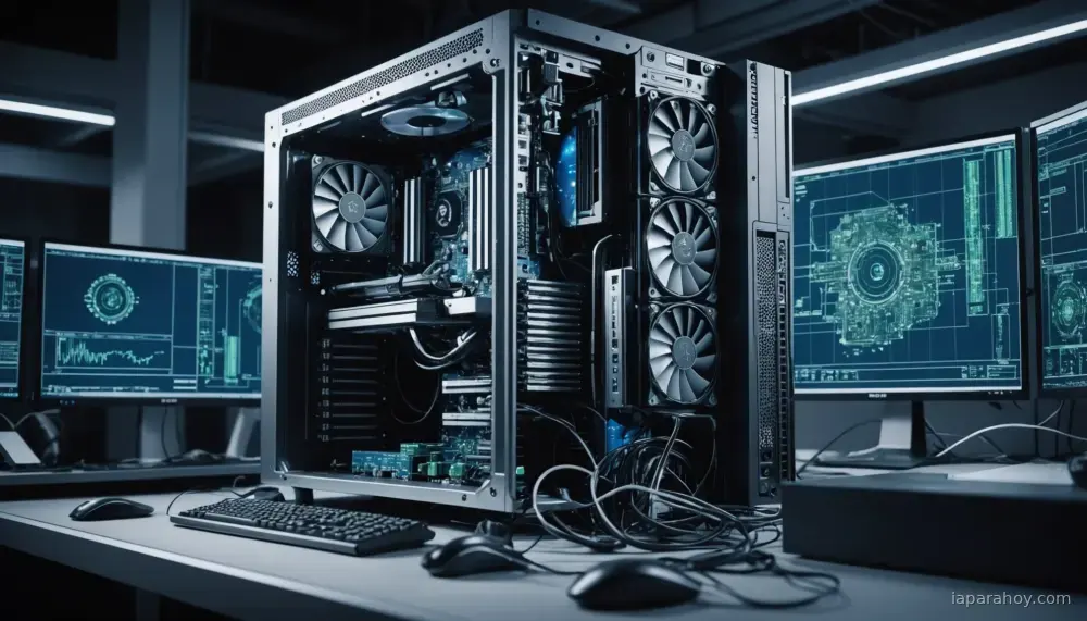 Ilustración generada con IA sobre: NVIDIA lanza Nemotron 3.5 Lightning, modelo abierto optimizado para agentes de IA